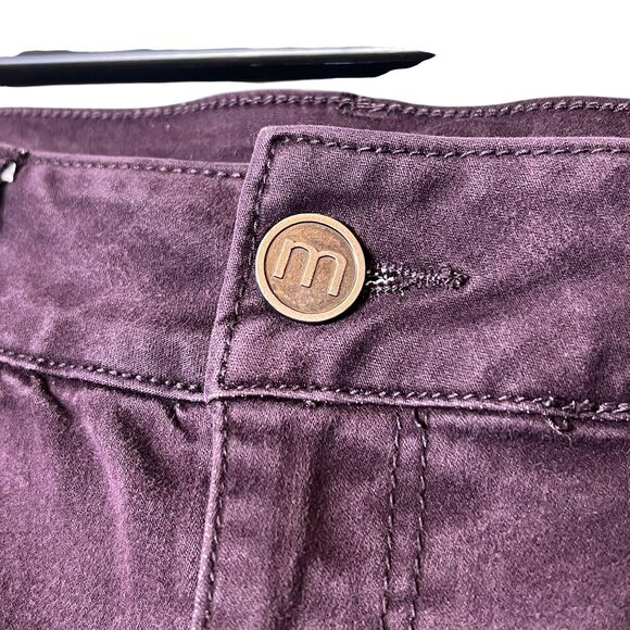 Maurices Jeans Womens Small Purple Skinny Stretch Pants Mid Rise Plum Jeggings - Picture 8 of 12
